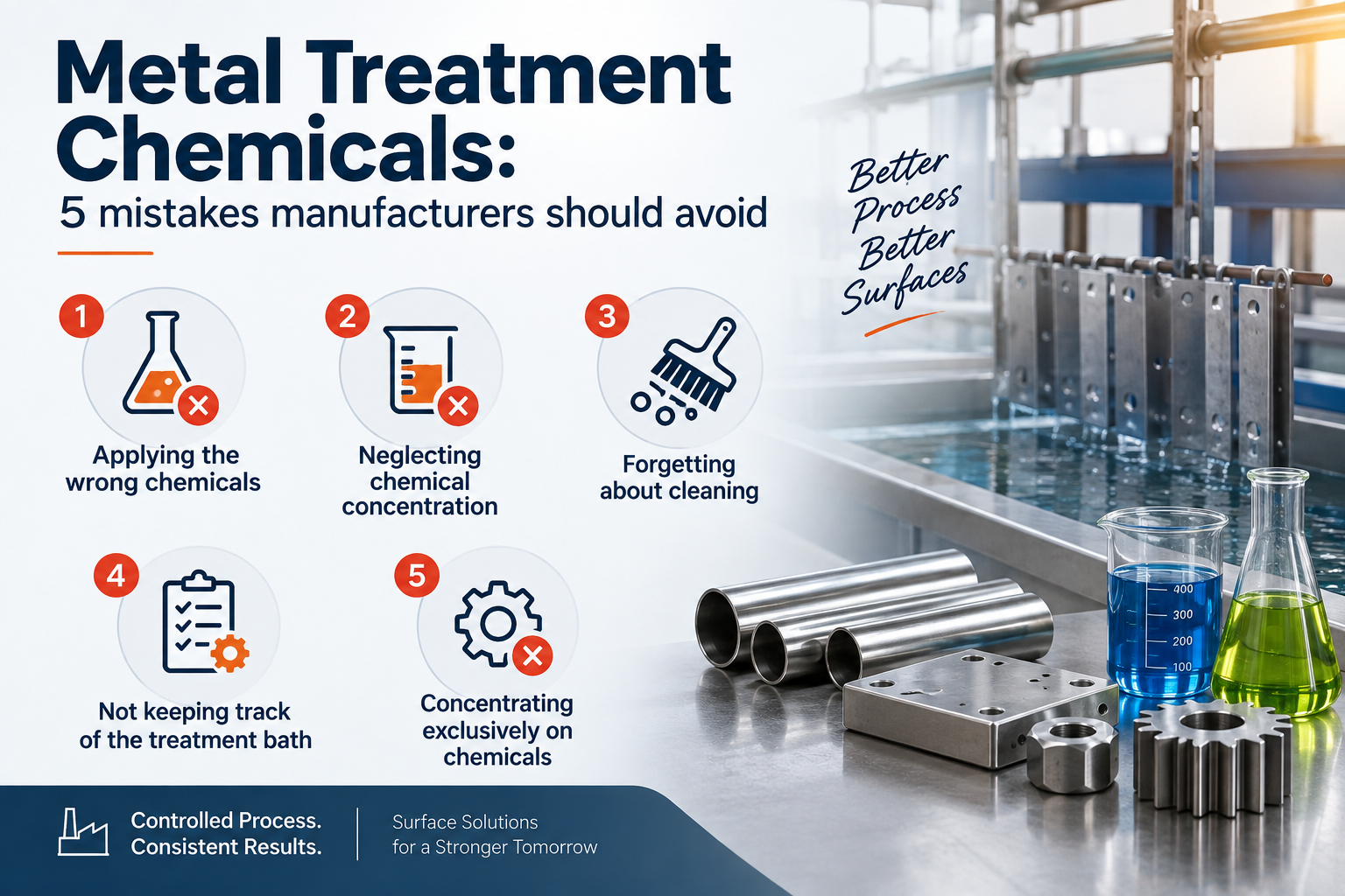 Metal Treatment Chemicals: 5 mistakes manufacturers should avoid